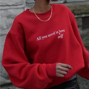 All you need is self love crewneck